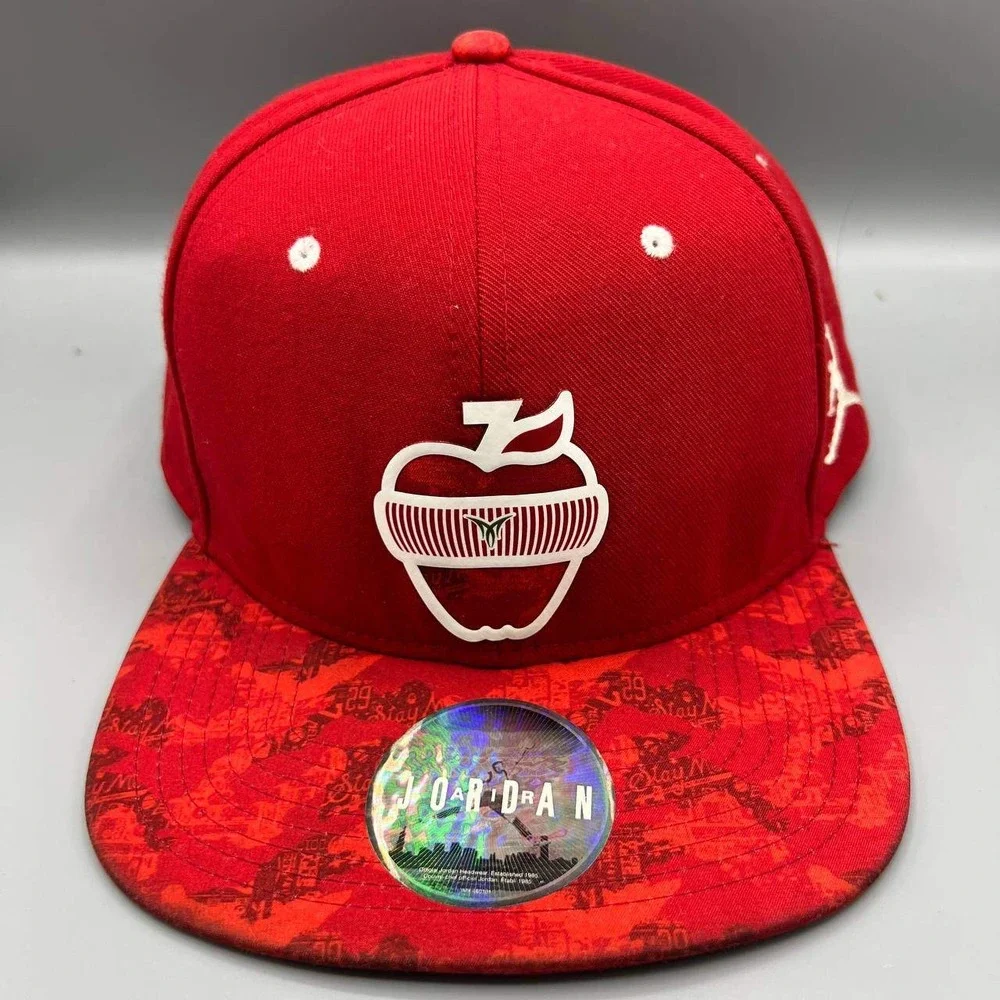 Air Jordan Hat Men Red‎ Carmelo Anthony Jumpman Snap Back Cap
